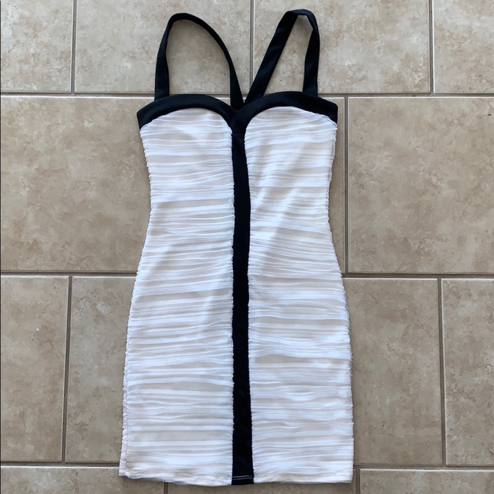 White Akira Ruched Dress